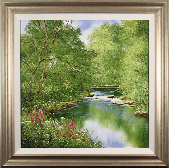 Terry Evans, Original oil painting on canvas, Quiet of the Wood, click to enlarge