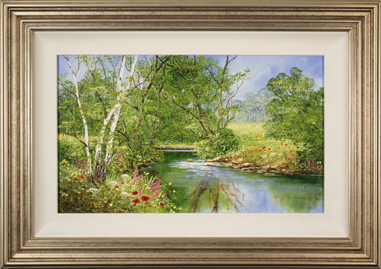 Terry Evans, Original oil painting on canvas, Peaceful Midsummer  