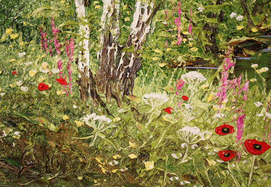 Terry Evans, Original oil painting on canvas, Peaceful Midsummer  Signature image. Click to enlarge