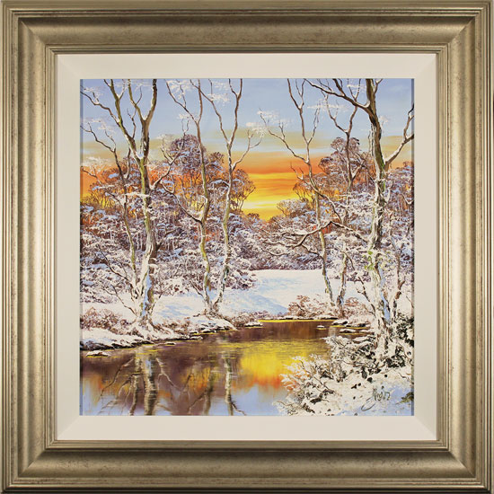 Terry Evans, Original oil painting on canvas, Winter Walk, Yorkshire Dales 