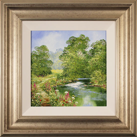 Terry Evans, Original oil painting on canvas, Riverside Walk, click to enlarge