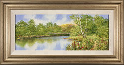 Terry Evans, Original oil painting on canvas, Waterside Walk