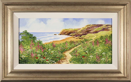 Terry Evans, Original oil painting on canvas, Coastal Walk 