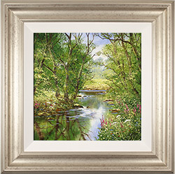 Terry Evans, Original oil painting on panel, Quiet of the Wood Large image. Click to enlarge