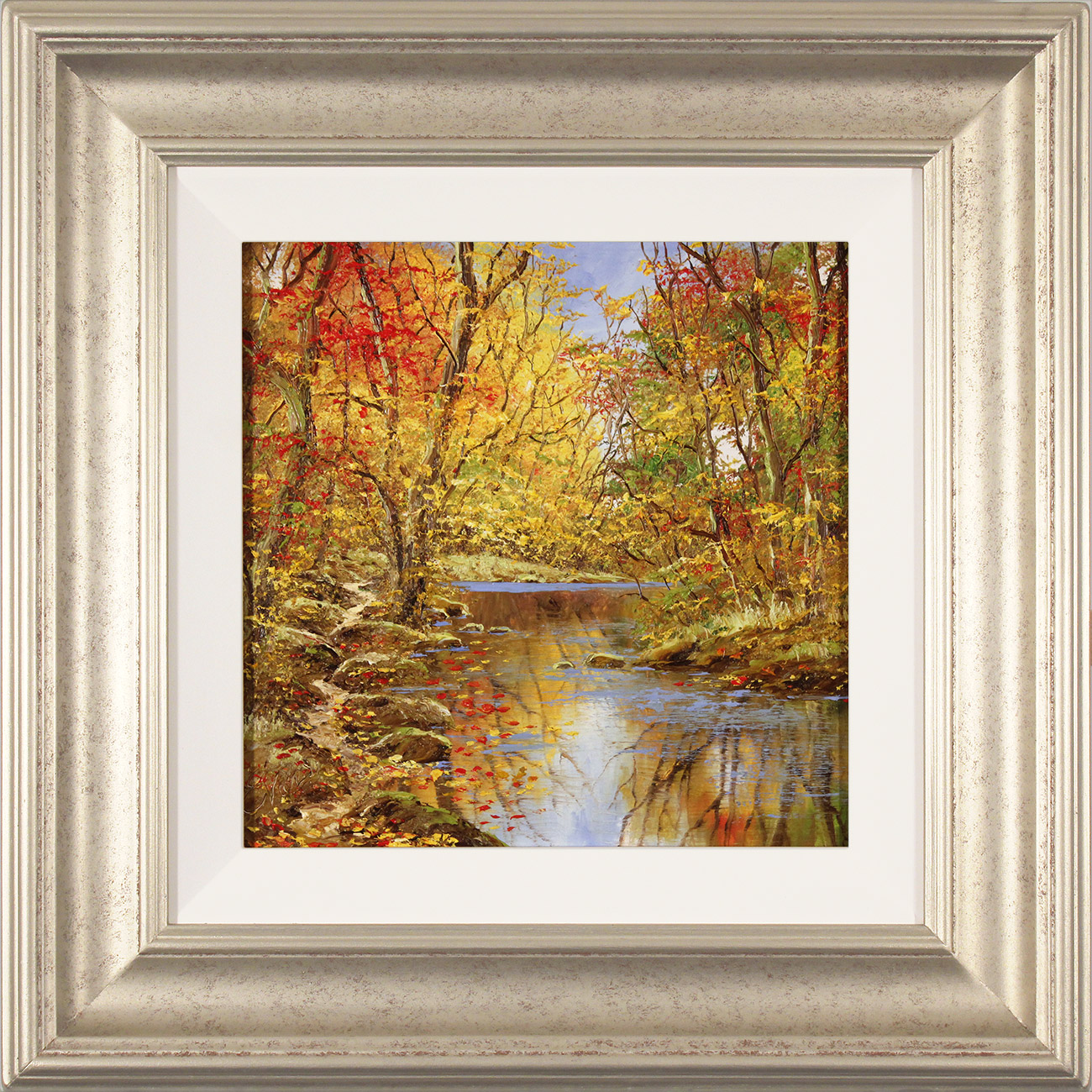 Terry Evans, Original oil painting on panel, Autumn Gold . Click to enlarge