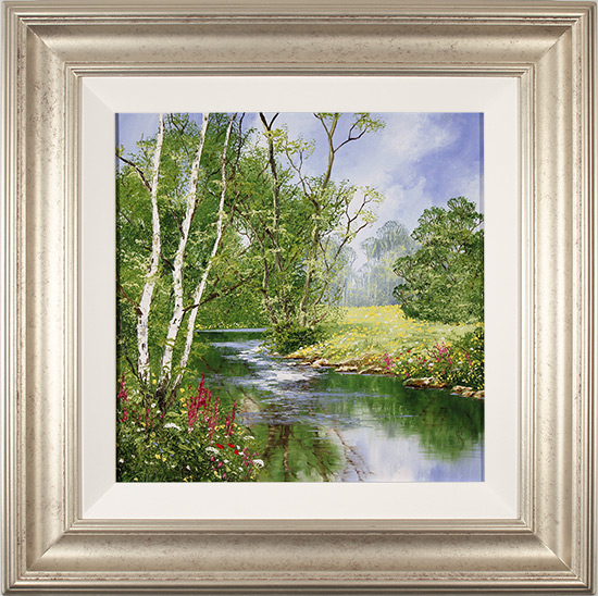 Terry Evans, Original oil painting on panel, Willdflower Walk, North Yorkshire, click to enlarge