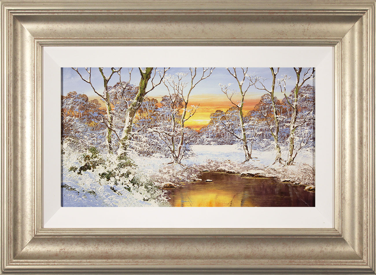 Terry Evans, Original oil painting on canvas, Winter Woodland. Click to enlarge