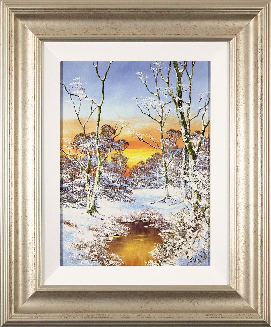 Terry Evans, Original oil painting on canvas, Winter Wood. Click to enlarge