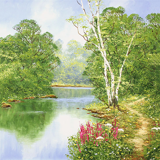 Terry Evans, Original oil painting on canvas, Summer's Song Without frame image. Click to enlarge