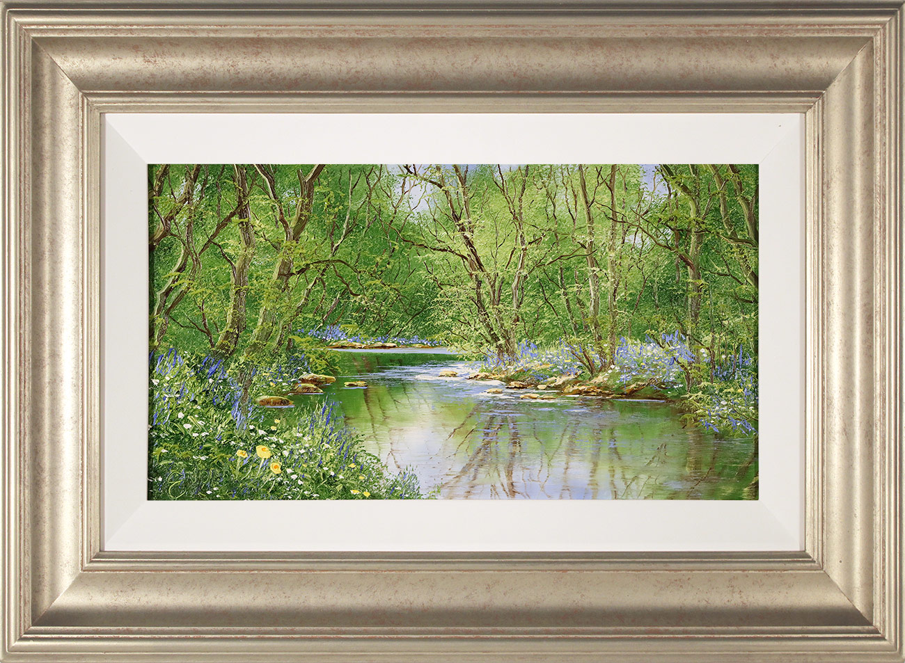 Terry Evans, Original oil painting on canvas, The Bluebell Wood. Click to enlarge