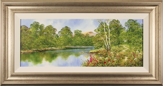 Terry Evans, Original oil painting on canvas, Waterside Walk 