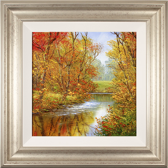 Terry Evans, Original oil painting on canvas, Autumn Wood, Yorkshire