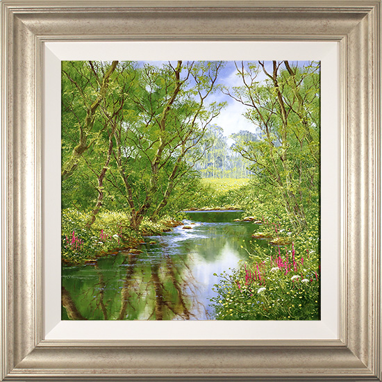 Terry Evans, Original oil painting on canvas, Beyond the Stream 