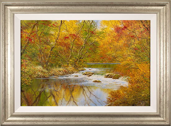 Terry Evans, Original oil painting on canvas, Autumn Reflections 