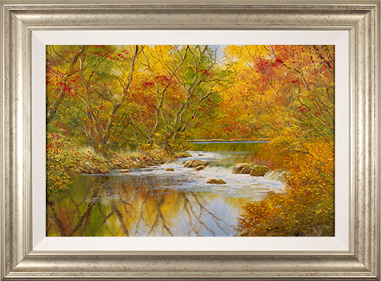 Terry Evans, Original oil painting on canvas, Autumn Reflections  