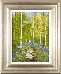 Terry Evans, Original oil painting on canvas, The Bluebell Wood