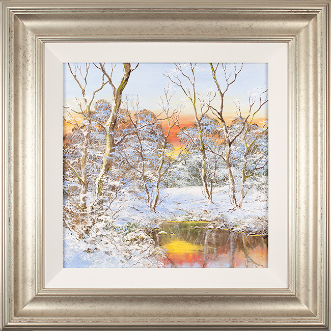 Terry Evans, Original oil painting on panel, Winter Glade, click to enlarge