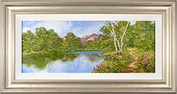 Terry Evans, Original oil painting on panel, Wildflower Walk