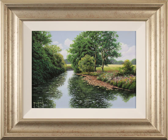 Terry Grundy, Original oil painting on panel, Midsummer Tranquillity 