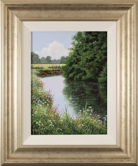 Terry Grundy, Original oil painting on panel, The River Eden 