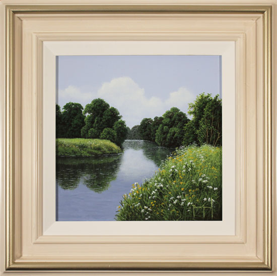 Terry Grundy, Original oil painting on panel, The River Wharfe 