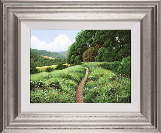 Terry Grundy, Original oil painting on panel, The Meadow Trail  