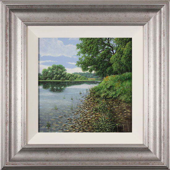 Terry Grundy, Original oil painting on panel, Calm of the River 