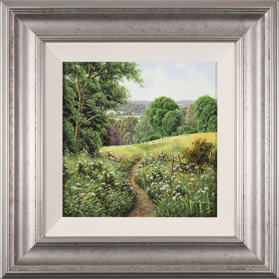 Terry Grundy, Original oil painting on panel, Passage of Meadowsweet  