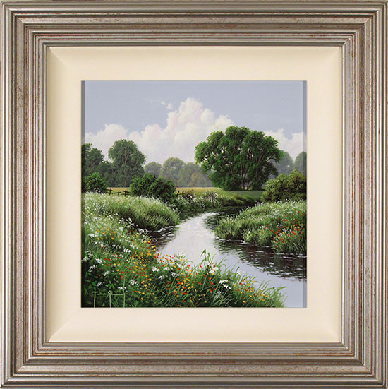 Terry Grundy, Original oil painting on panel, Calm of the River, click to enlarge