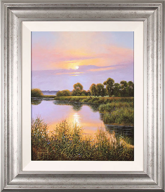 Terry Grundy, Original oil painting on panel, Rose Gold Glow, click to enlarge