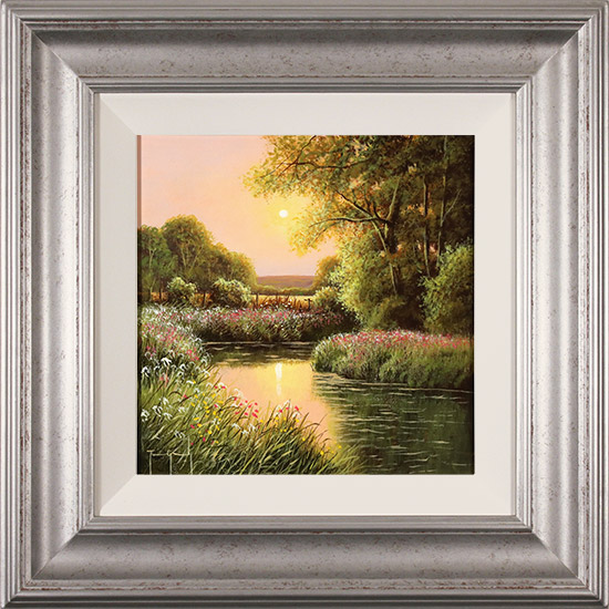 Terry Grundy, Original oil painting on panel, Summer Evensong