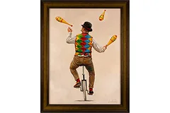 Lee Fearnley, Original oil painting on canvas, The Juggler