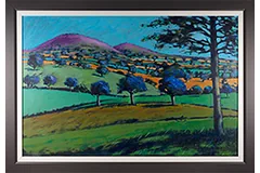 Paul Powis, Original acrylic painting on board, Towards North Hill