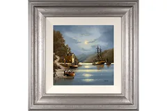 Alex Hill, Original oil painting on panel, Smuggler's Refuge