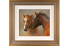 Jacqueline Stanhope, Original oil painting on canvas, The Yearlings