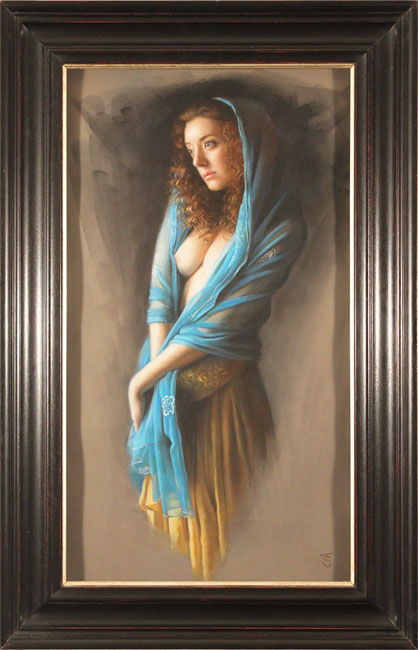 Tina Spratt, Pastel, Blue Shawl 