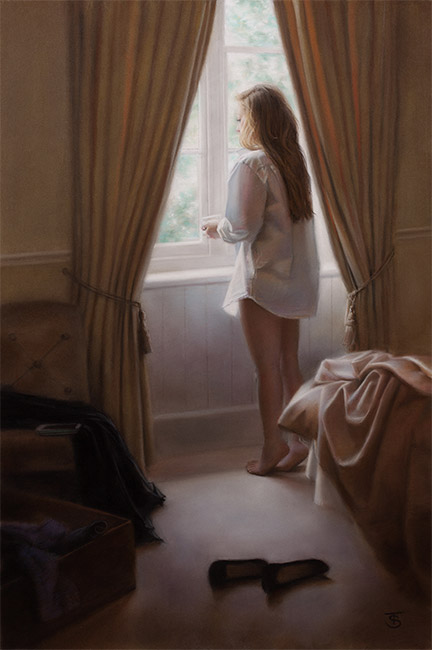 Tina Spratt, Pastel, In the Light of Day Without frame image. Click to enlarge