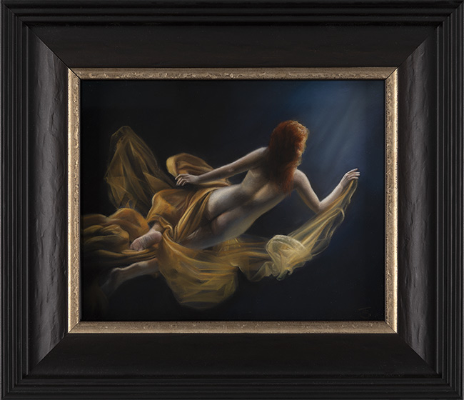 Tina Spratt, Pastel, Into the Blue, click to enlarge