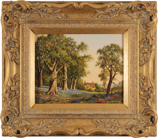 Vincent Selby, Original oil painting on panel, Spring, One of a Set of 'Four Seasons'