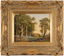 Vincent Selby, Original oil painting on panel, Spring, One of a Set of 'Four Seasons'