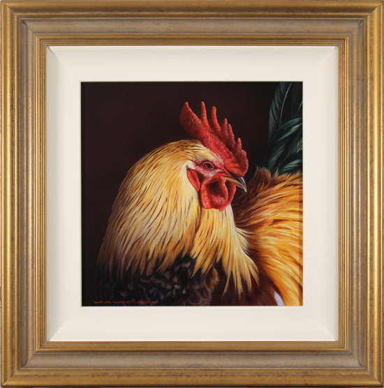 Wayne Westwood, Original oil painting on panel, Cockerel 