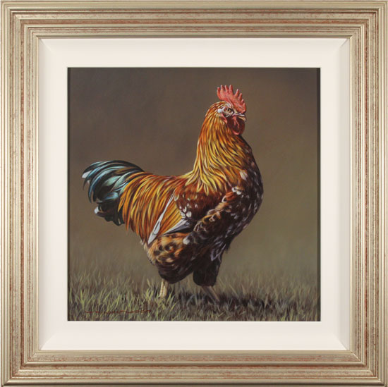 Wayne Westwood, Original oil painting on panel, The Cockerel 