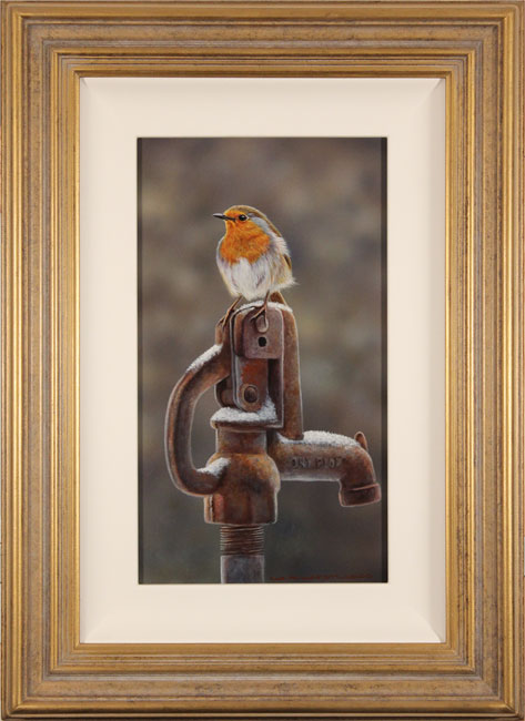 Wayne Westwood, Original oil painting on panel, Morning Visitor, click to enlarge