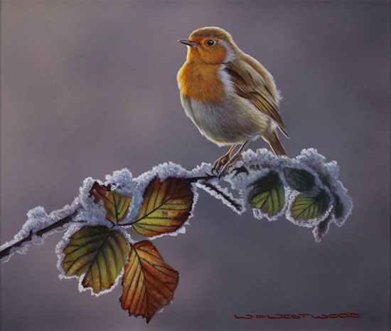 Wayne Westwood, Original oil painting on panel, First Frost