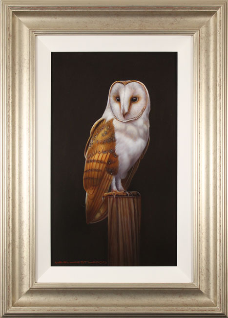 Wayne Westwood, Original oil painting on panel, Barn Owl