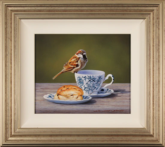 Wayne Westwood, Original oil painting on panel, Afternoon Tea
