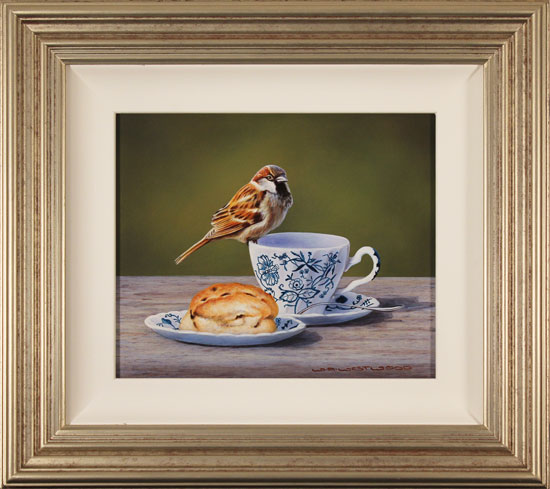 Wayne Westwood, Original oil painting on panel, Afternoon Tea