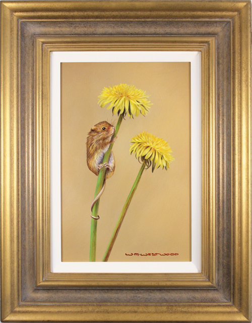 Wayne Westwood, Original oil painting on panel, Field Mouse, click to enlarge