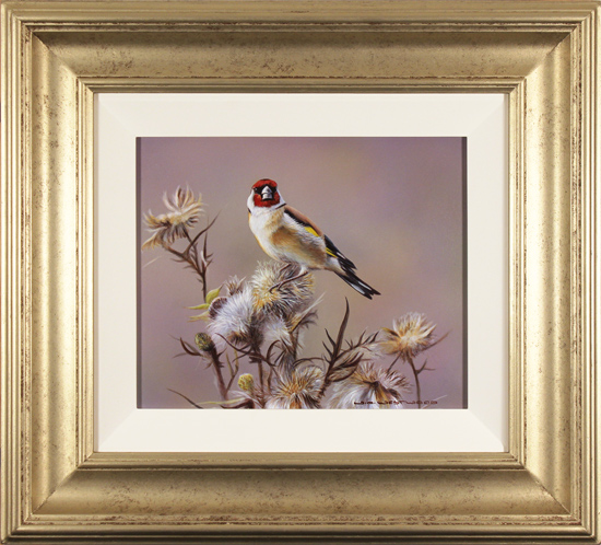 Wayne Westwood, Original oil painting on panel, Goldfinch, click to enlarge