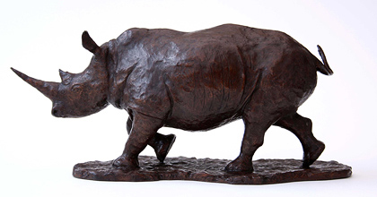 Wendy Hunt, Bronze, Strolling Without frame image. Click to enlarge